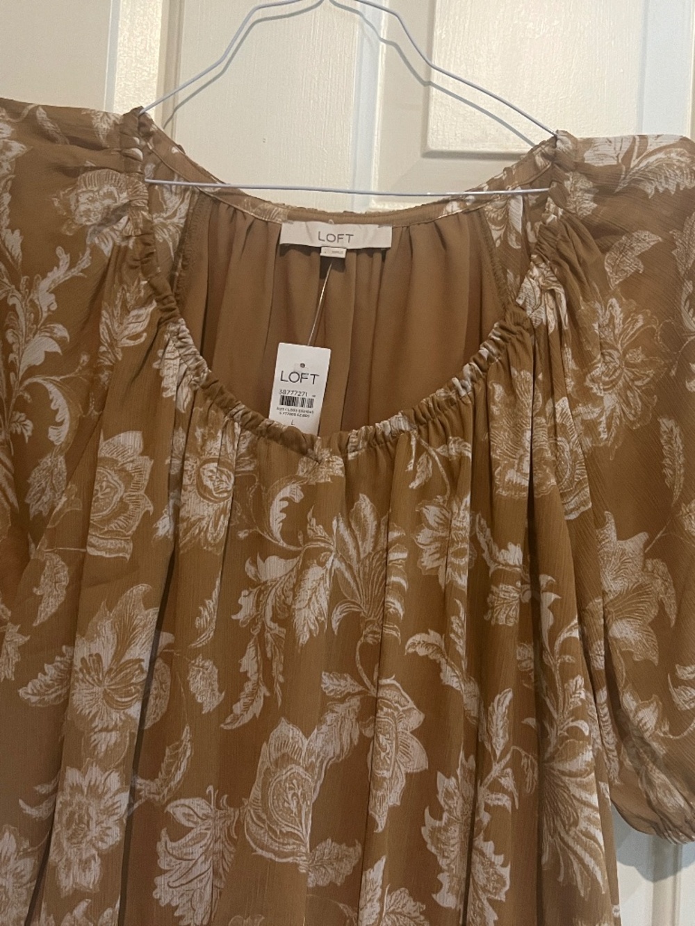 Loft peasant style top